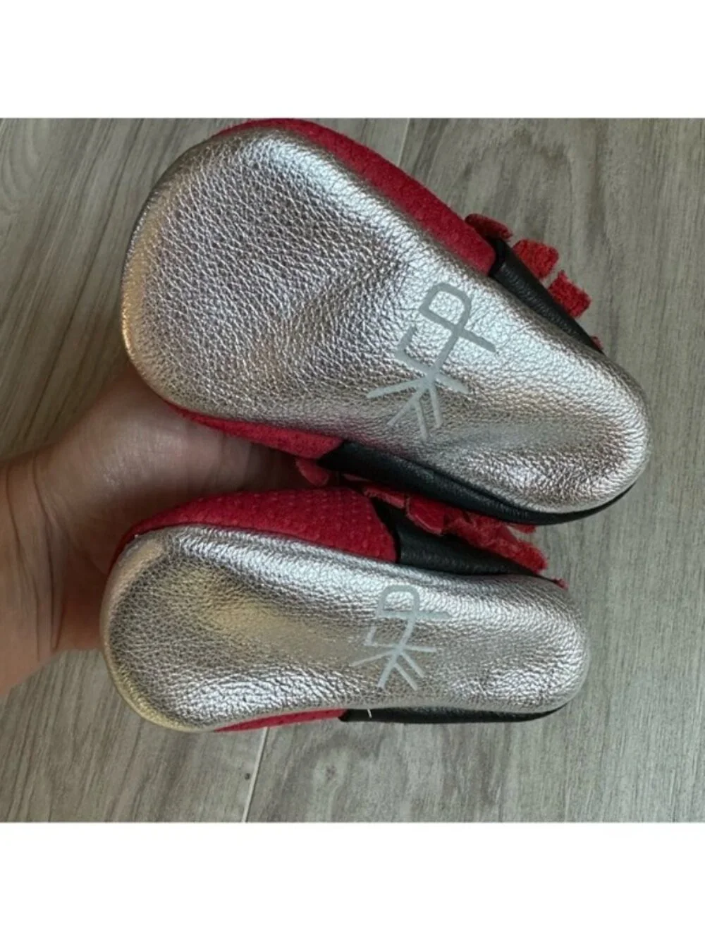 Freshly Picked Red Black Silver Moccasins 3